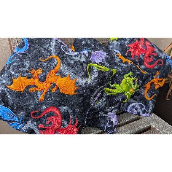 💜Handcrafted Dragon Pillows (Set of 3) - Picture 7 of 8